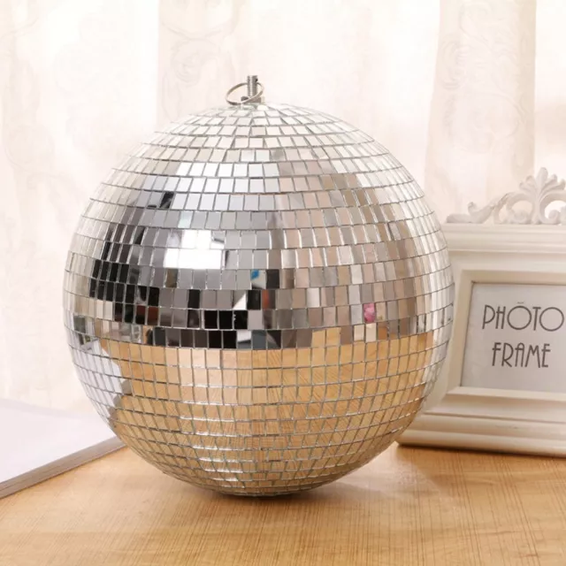 Lustrous 10In Mirror Glass Disco Ball for DJ Dance Bands Club Stage Lighting