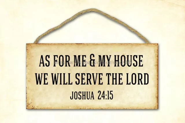 room decoration plaque as for me and my house we will serve the lord wood sign