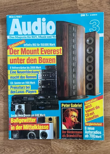 Audio, Das Magazin für HiFi, Musik und Video, Heft März 1987