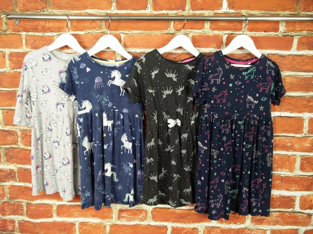 Girls Bundle Age 5-6 Years Matalan Bluezoo T-Shirt Dress Set Short Sleeve 116Cm