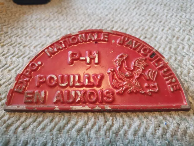 Vintage French Poultry Agriculture Plaque Various Years 3