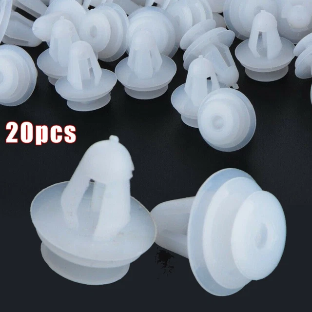 Affidabile clip fermo paraurti pannello porta auto in plastica 9 mm set di 20
