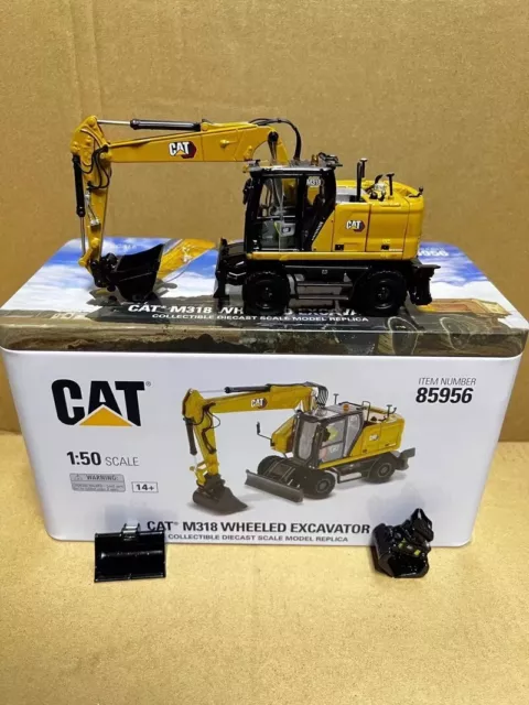 Diecast Masters 1/50 Scale CAT M318 Wheeled Excavator Diecast Model Toy 85956
