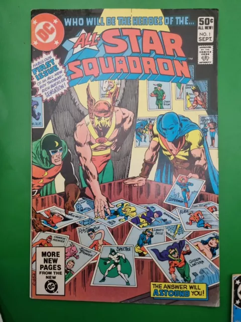 All-Star Squadron #1 (1981) Origin of The All-Star Squad, Bronze Age DC Comics F