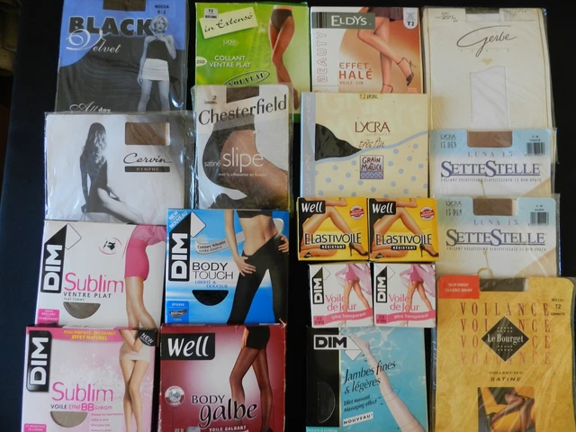 LOT de 19 COLLANTS Taille 2  DIM WELL GERBE LE BOURGET CHESTERFIELD NEUF