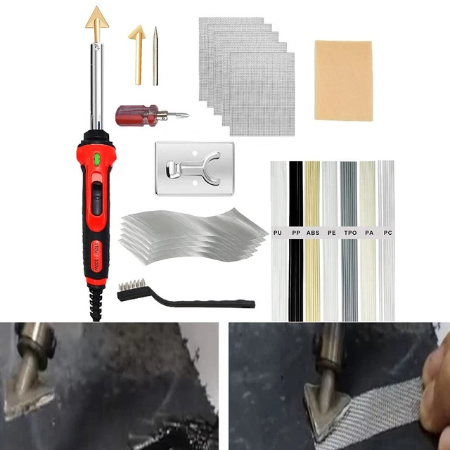 Pratico saldatore saldatore acciaio inox + controllo temperatura plastica
