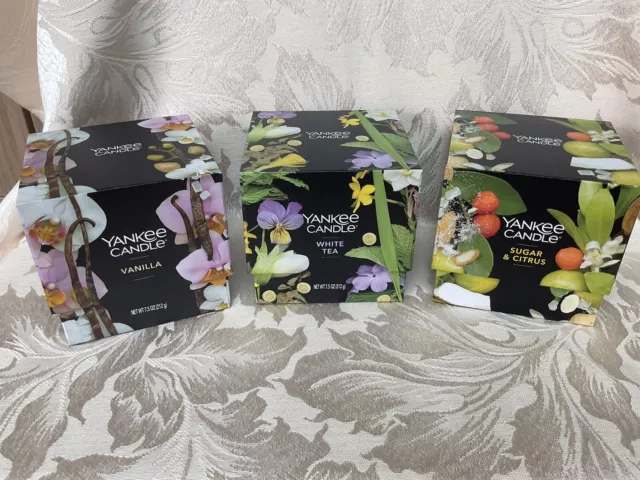 Yankee Candle Boxed Candles x3