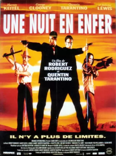 affiche du film UNE NUIT EN ENFER 120x160 cm