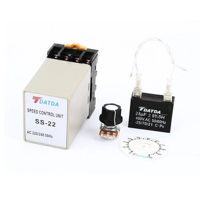 Motore elettrico 220 V/240 V regolatore di velocità 2,5 uF condensatore 20 KOhm potenziometro