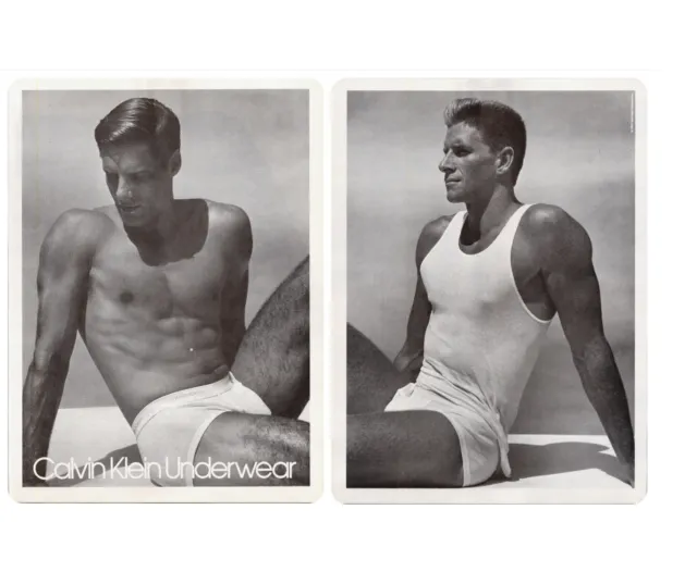 CALVIN KLEIN MEN'S Underwear Briefs ~ 1989 Magazine Advertising