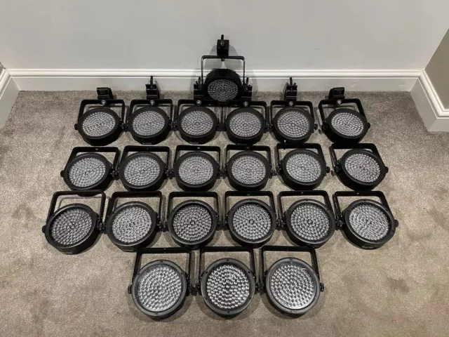 22x Chauvet SlimPar 56 LED Par RGB Light - With Brackets - Excellent Working