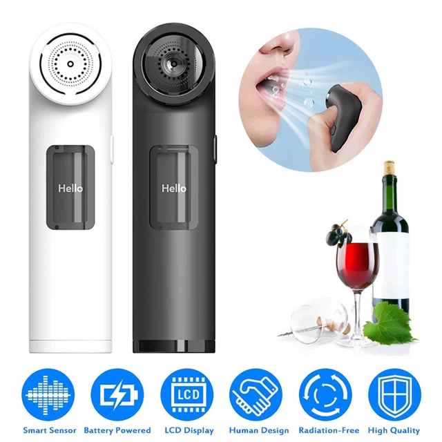 Almirador digital profesional HD probador de alcohol portátil recargable