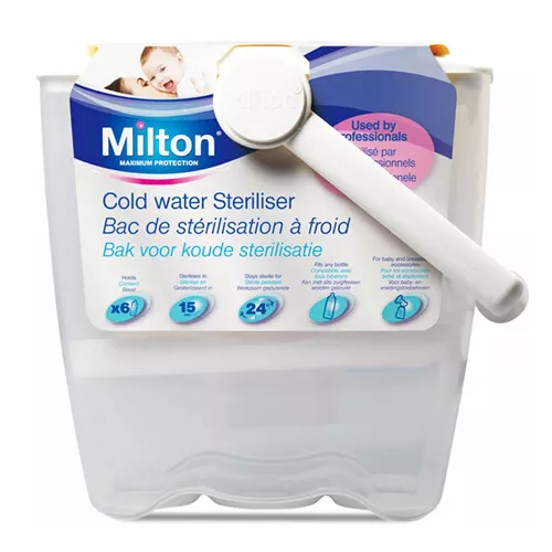 Milton Cold Water 6 Bottle Baby Steriliser Bucket With Handle