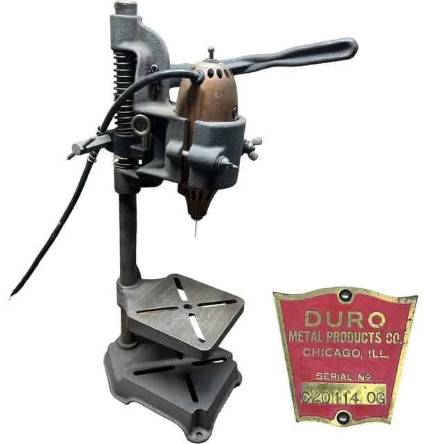 Duro 7” High Speed Drill Press With Removable Dremel Grinding Tool Duro 7” High Speed Drill Press With Removable Dremel Grinding Tool