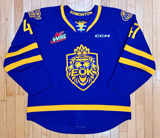 CCM QUICKLITE ETHAN MacKenzie WHL Edmonton Oil Kings Game Worn Jersey