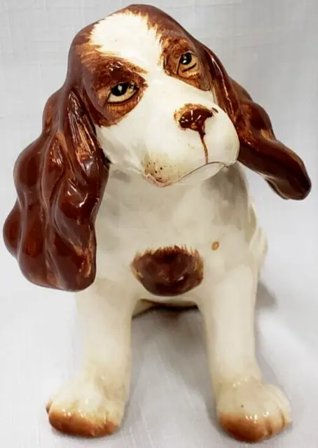 1953 Quail Dog Figurine  4 1/2" King Charles Cavalier Spaniel, Japan Porcelain