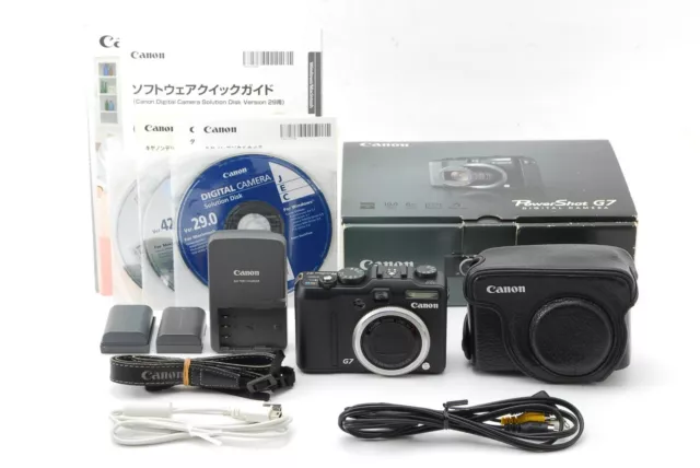 [ NEAR MINT w/Box ] Canon PowerShot G7 10.0MP Compact Digital Camera Black Japan