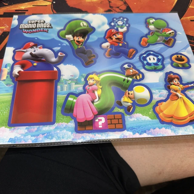 SUPER MARIO BROS Wonder GameStop Exclusive Sticker Sheet New Sealed