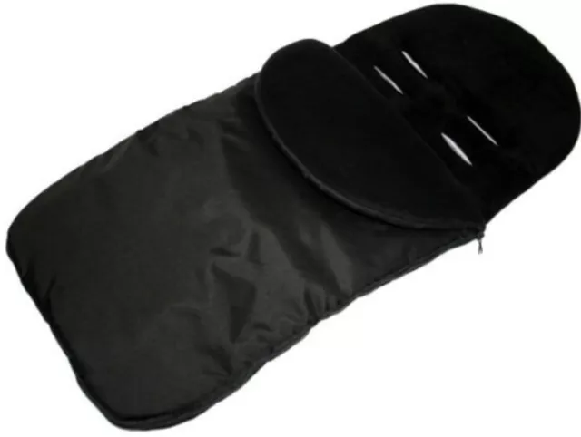 Universal Footmuff Black Fit Pushchair Buggy Compatible With Oyster Max