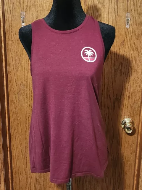 Old Navy Active Women's Size Medium Maroon Active Go-Dry Sleeveless Top