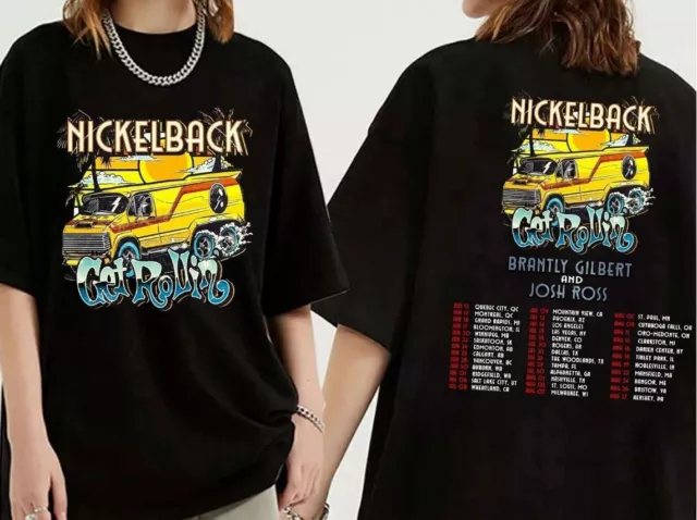 Nickelback Music Tour 2023 Get Rollin Shirt, Fan Gift T-Shirt