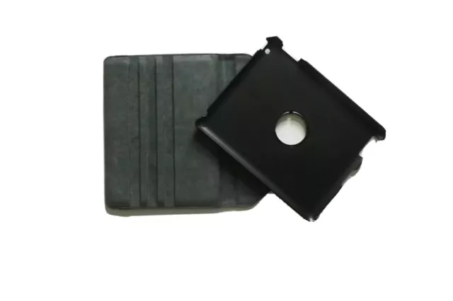 Housse étui noir pour iPad 2/3/4 mini air 1/2 cuir 360 degrés support rotatif