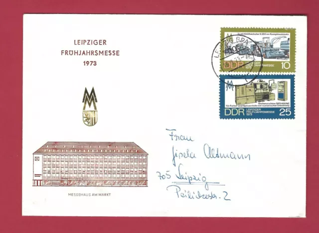 DDR - Briefmarken - 1973 - ETB - FDC - Mi. Nr. 1832-1833 - Leipziger Messe