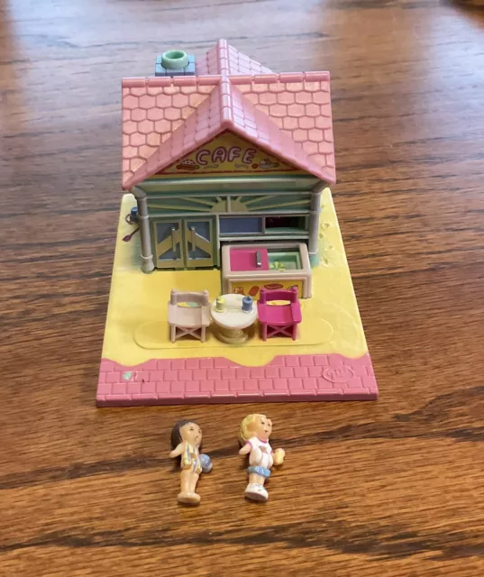 Polly Pocket Vintage 1993 Beach Cafe Bluebird Toys Complete w/Figures