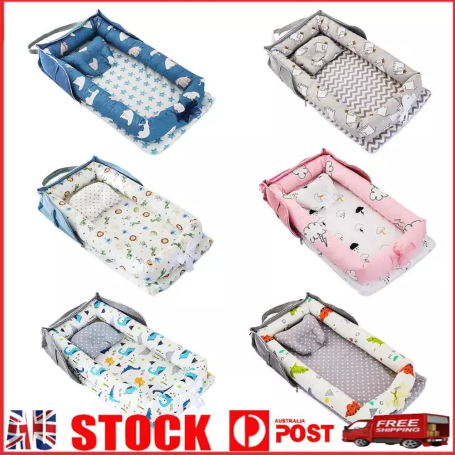 Portable Newborn Baby Nest Bed - Washable Infant Cradle Cushion for Outdoor