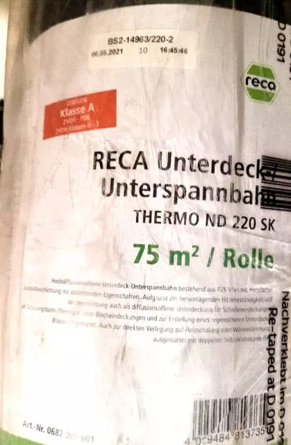 RECA Unterspannbahn THERMO ND 220 SK