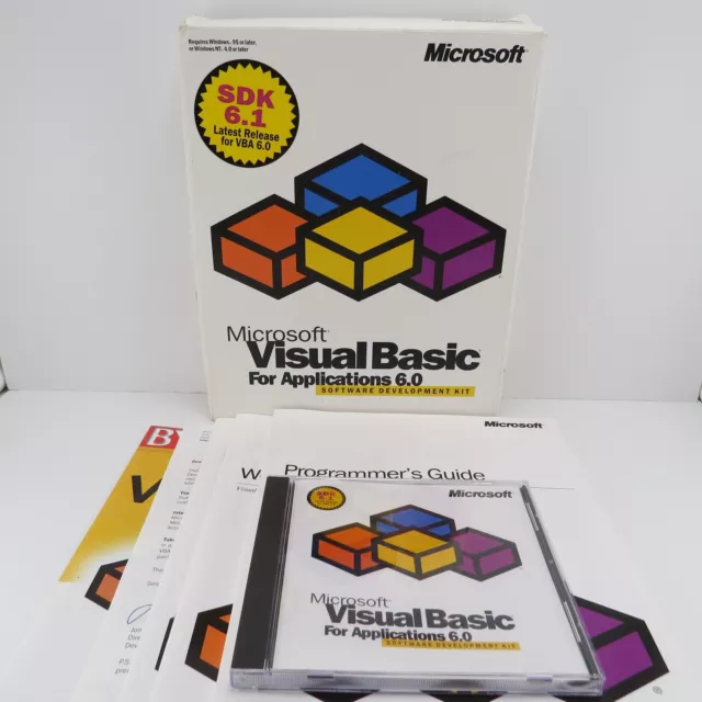 Microsoft Visual Basic for Applications 6.0 Software Development Kit, Big Box PC
