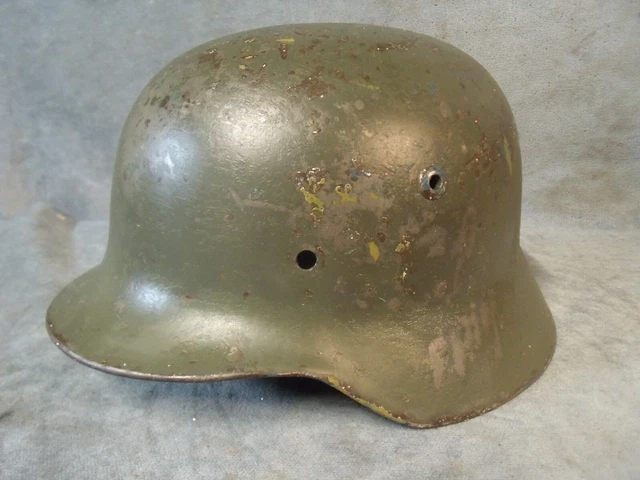 CASQUE ALLEMAND  REGIMENTE  WW2 helmet MARQUAGE  39-45 MILITARIA casque GERMAN