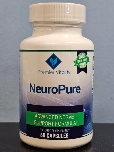 Premier Vitality NeuroPure 60 Capsules - New! Neuro Pure Support! Exp 5/2025