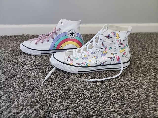 Converse All Star Chuck Taylor Unicorn Printe. Size 5 Girls