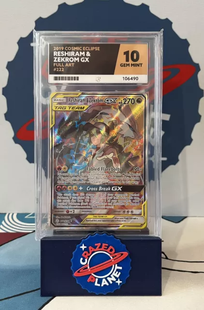 Reshiram & Zekrom GX (Full Art) (222/236) [Sun & Moon: Cosmic