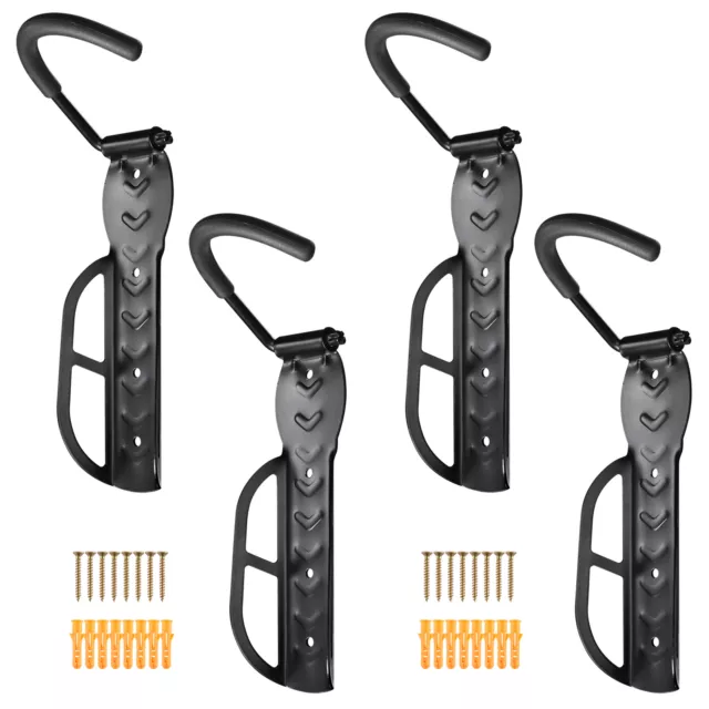 Bike Rack Wall Mount Storage Hanger Bicycle Holder Hook Vertical Garage 4 Pack