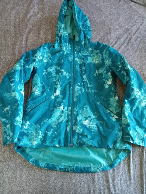 THE NORTH FACE Dryvent Coat Womens Size Large Teal Blue $20.00 - PicClick