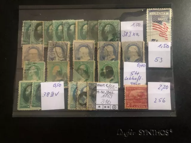 kleines Lot Briefmarken aus den USA