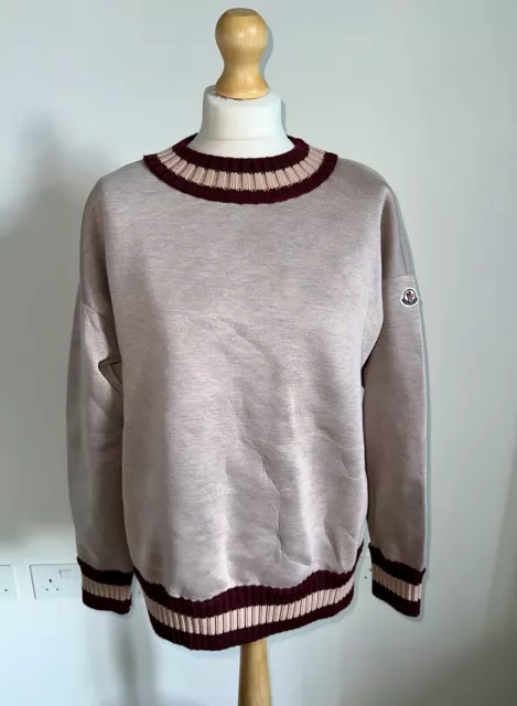 Moncler Dusty Pink Pullover Size M ‘Maglia Girocollo’ Sweatshirt