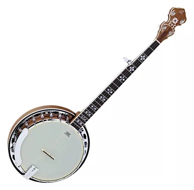 B-WARE Ortega OBJ550W-SNT 5-String Banjo Falcon Walnuss Deluxe Gigbag 22 Bünde