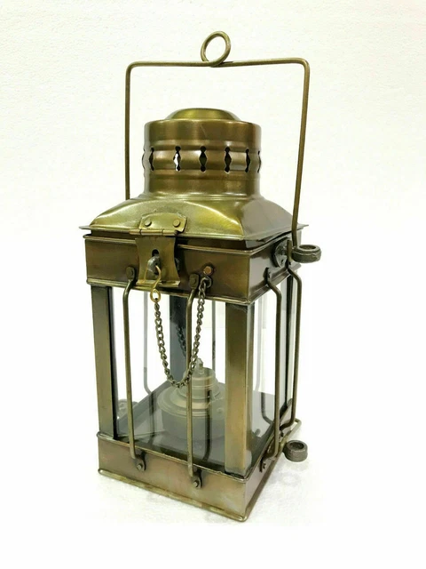 Vintage Marine Anker Dekorativ Öl Lampe Nautisch Schiff Laterne Antik Oberfläche