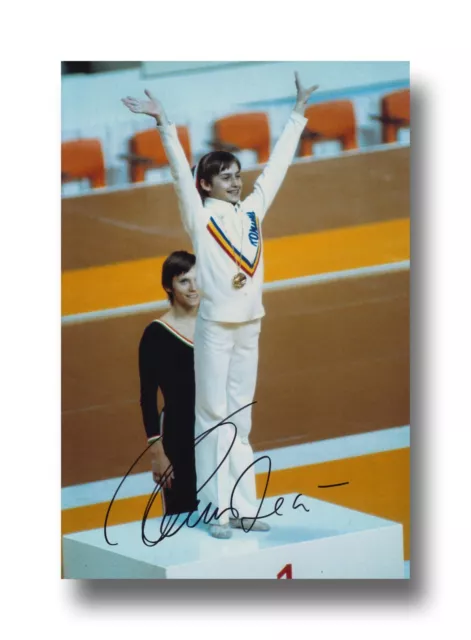 Nadia Comaneci Hand Signed 12X8 Photo Olympics -  Gymnastics.