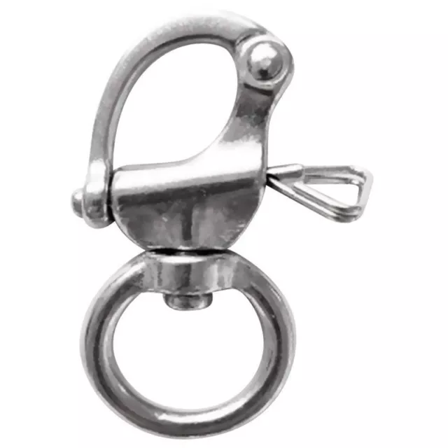 snaps Swivel made of stainless steel, silver W1V88325