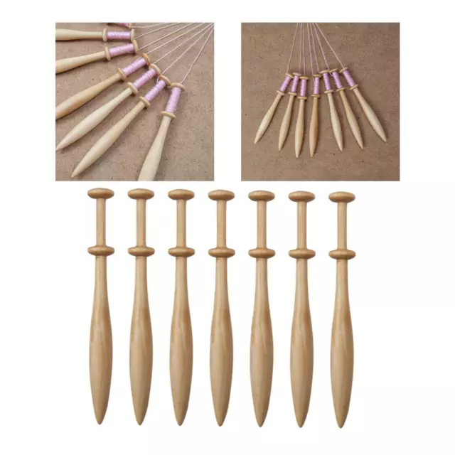 7Pcs Lace Bobbins Kit Practical Craft Lace Making Knitting DIY Tools Weaving