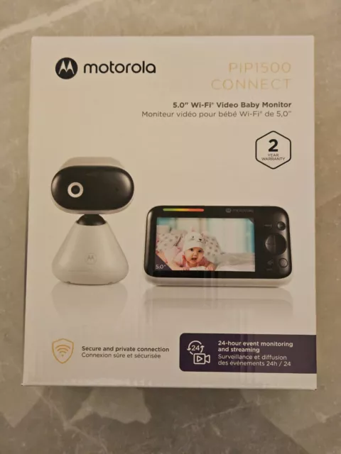 Monitor para bebé Motorola - PIP1500 CONNECT 5" WiFi video monitor para bebé - blanco