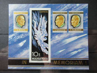 Foglietto non dentellato Apollo 15 Nuovo ** MNH 729 Ungheria 1972 
