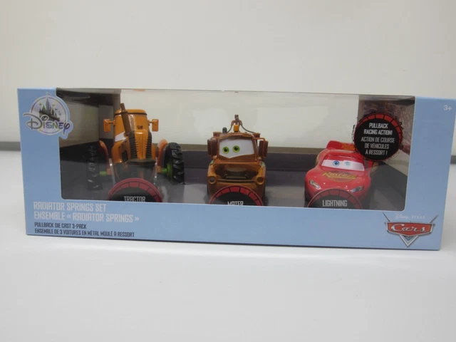 DISNEY PIXAR CARS 3 Piece Radiator Springs Pullback Die Cast Set New ...