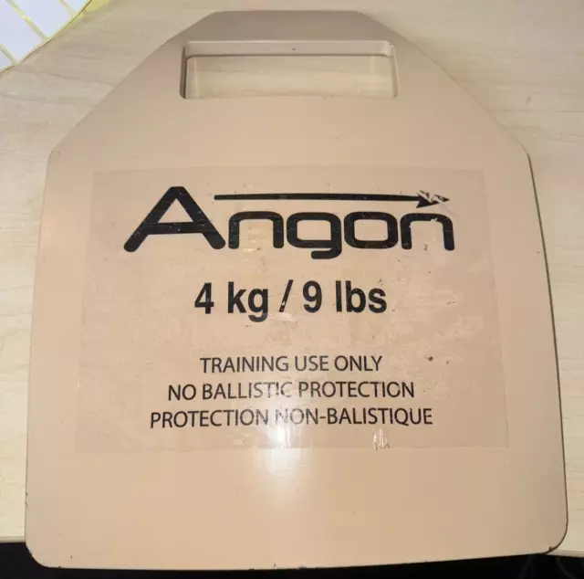 Plaques en acier 4 kg pour gilet lesté de musculation pro de la marque Angon