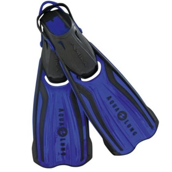 Aqualung Amika hochwertige Amica Schwimm-Schnorchel Flosse - blau/schwarz -