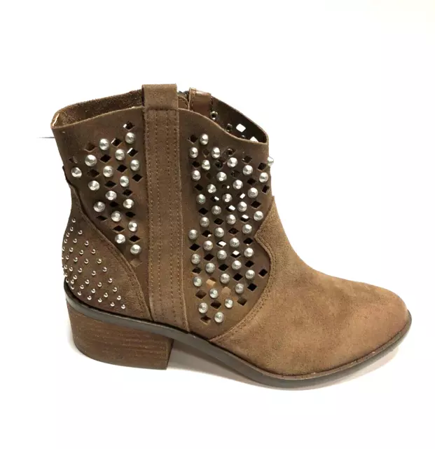 Steve Madden Womens Dude Bootie Tan Suede Size 7.5 M